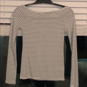 Lucky brand striped off the shoulder top